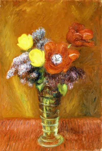 Syrener og Tulipaner af William James Glackens