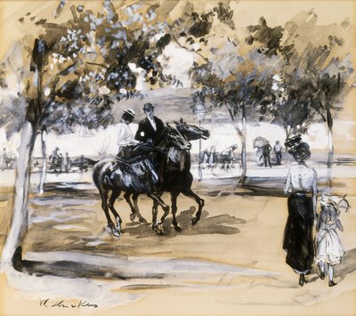Riverside Drive af William James Glackens