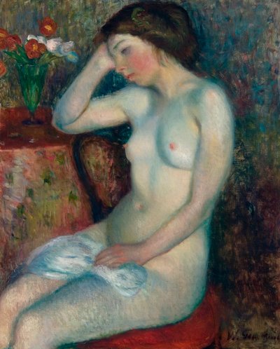 Sovende pige af William James Glackens