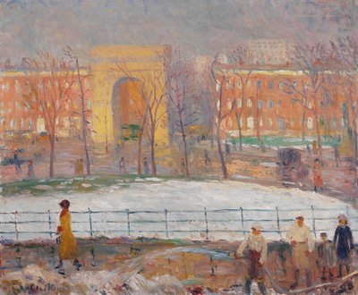 Gaderensere, Washington Square af William James Glackens