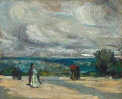 The Terrace (olie på lærred) af William James Glackens