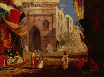 En Gade i Kairo af William James Muller