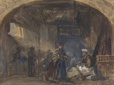 Cairo Bazaar af William James Muller