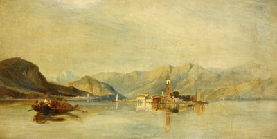 Lago Maggiore og Isola Bella (olie på lærred) af William James Muller