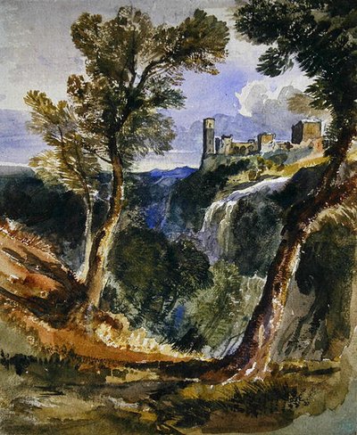 Tivoli (akvarel på papir) af William James Muller