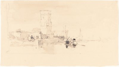 Tårn med udsigt over vand af William James Muller