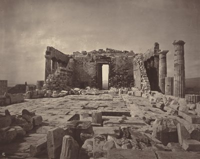 Akropolis i Athen, plade 14, 1869/1870 (foto) af William James Stillman