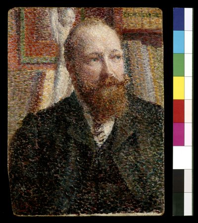 Portræt af Alfred Verhaeren (olie på bord) af William Jelley