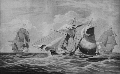 Erobring af et væbnet handelsskib, c1813 af William John Huggins