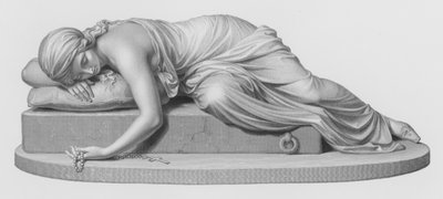 Beatrici Cenci, graveret af W Roffe fra skulpturen af Harriet Hosmer (gravering) af William John Roffe