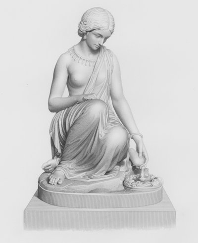 The Lamp of the Ganges, graveret af W Roffe fra statuen af H Timbrell (gravering) af William John Roffe