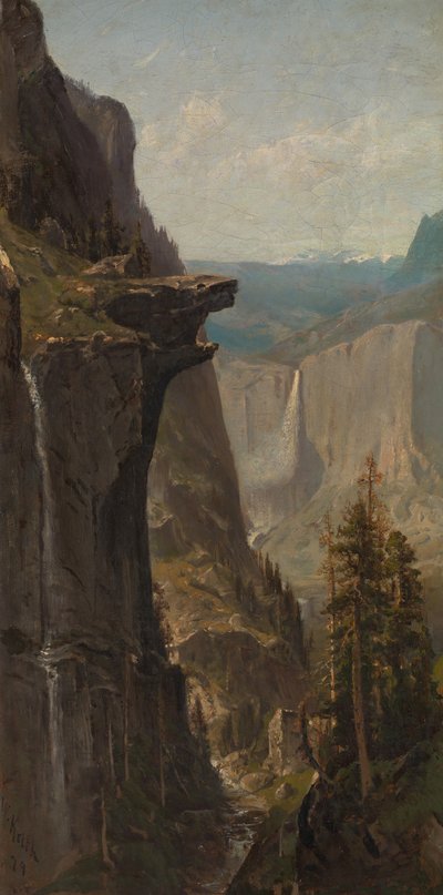 Yosemite Falls, fra Glacier Point, 1879. af William Keith