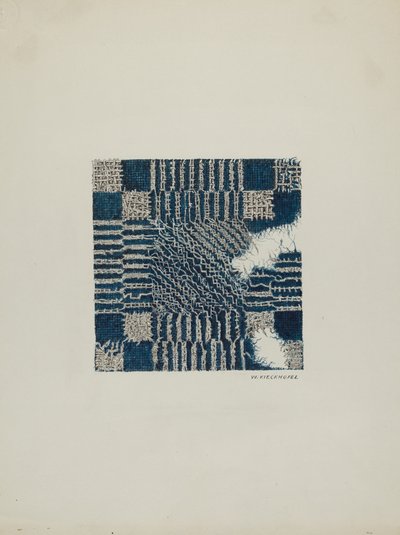 Coverlet Afsnit af, ca. 1940. af William Kieckhofel
