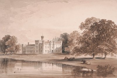 Chiddingstone Place, udsigt fra søen af William Knight