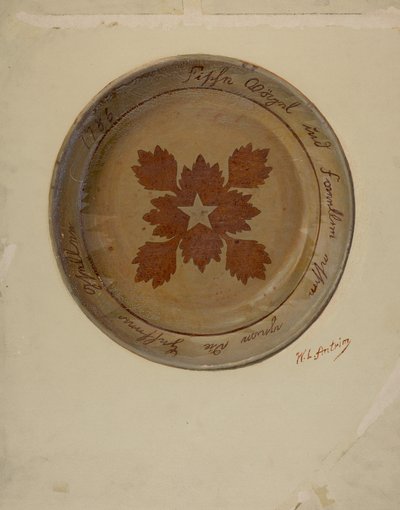 Pa. Tysk Fad, ca. 1936. af William L Antrim