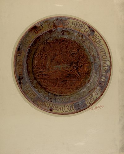 Pa. Tysk Fad, ca. 1937. af William L Antrim