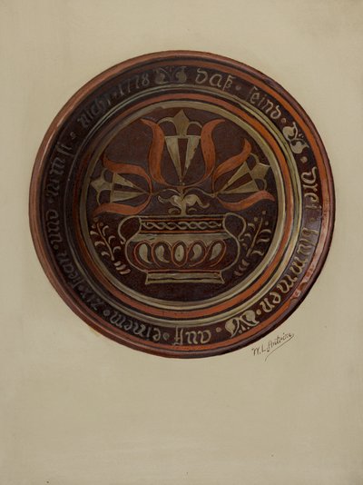 Pa. Tysk Fad, ca. 1937. af William L Antrim