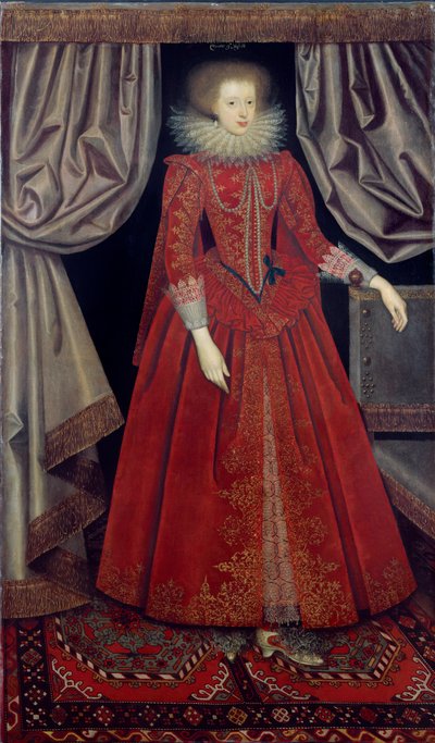 Catherine Knevet, ca. 1615 (olie på lærred) af William Larkin