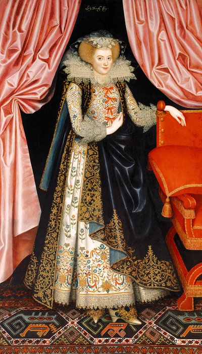 Sandsynligvis Elizabeth Cary, født Tanfield, ca. 1615 (olie på lærred) af William Larkin