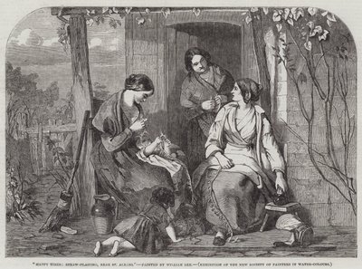 Happy Times, Straw-Plaiting, nær St Albans af William Lee