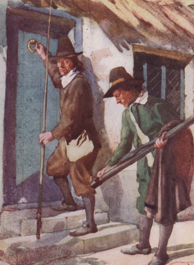 Illustration til The Compleat Angler af Izaak Walton (farve litho) af William Lee Hankey