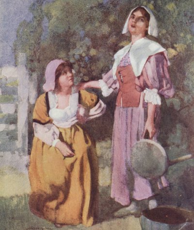 Illustration til The Compleat Angler af Izaak Walton (farve litho) af William Lee Hankey