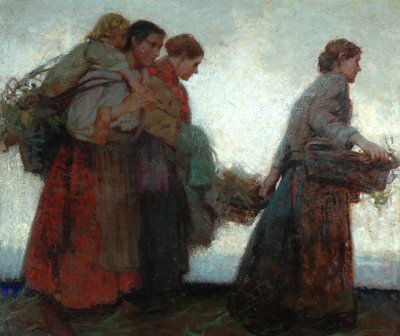 På digerne (olie på lærred) af William Lee Hankey