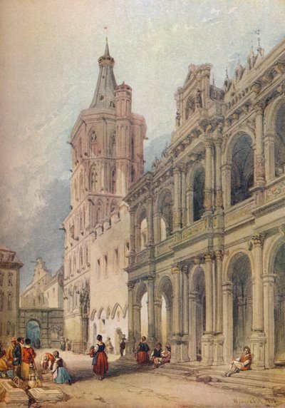 Rådhus, Köln, ca. 1841 af William Leighton Leitch