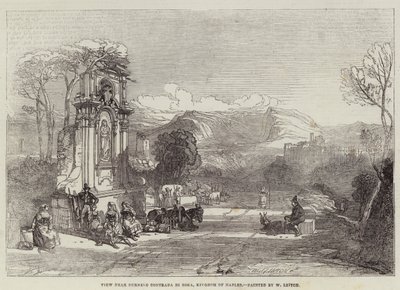 Udsigt nær Ournelo Contrada di Sora, Kongeriget Napoli af William Leighton Leitch