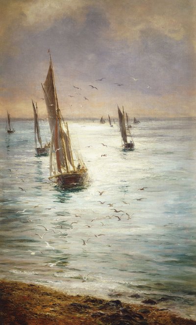På vej hjem, af William Lionel Wyllie