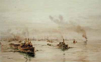 Liberty Men (akvarel på papir) af William Lionel Wyllie