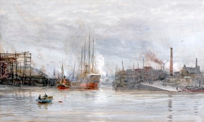 Kelvins munding (akvarel) af William Lionel Wyllie