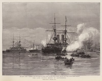 Den afdøde Prins Henrik af Battenberg af William Lionel Wyllie