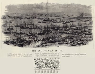 Dronningens flåde i 1887 af William Lionel Wyllie