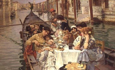En venetiansk Al Fresco af William Logsdail