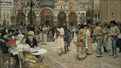 Markuspladsen, Venedig, 1883. af William Logsdail