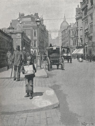 Cannon Street, 1891 af William Luker