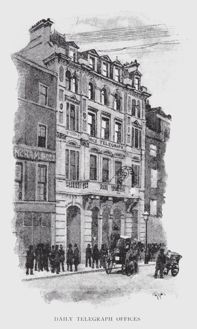 Daily Telegraph Offices (litho) af William Luker