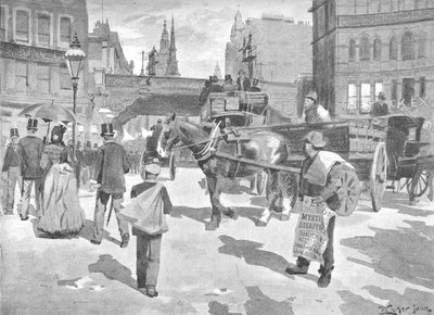 Ludgate Circus, 1891 af William Luker