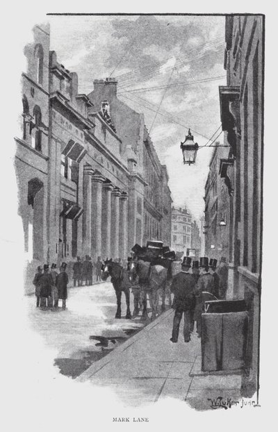 Mark Lane (litho) af William Luker
