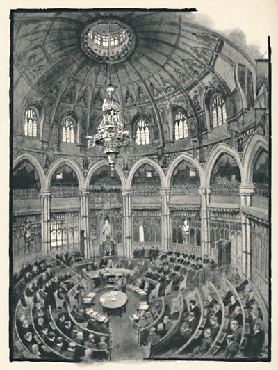 The Guildhall - Council Chamber, 1891 af William Luker