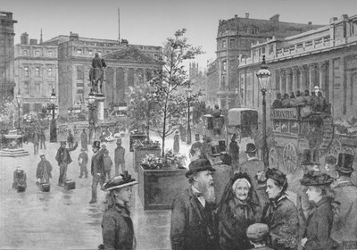 The Mansion House og Bank of England, 1891 af William Luker