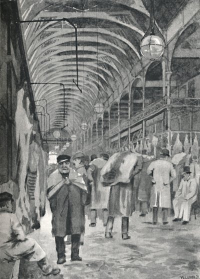 The Metropolitan Meat Market, Smithfield, 1891 af William Luker
