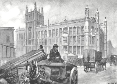 Journalkontoret, Fetter Lane, 1891 af William Luker