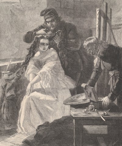 La Toilette des Morts, fra Illustrated London News, 25. juli 1863. af William Luson Thomas