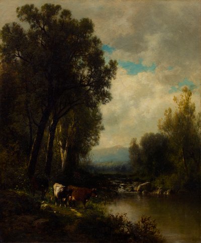 Kvæg på floden af William M. Hart
