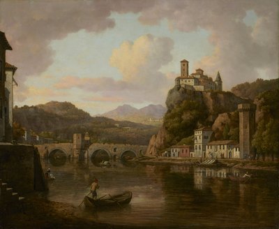 Slot ved Rhône-floden, Frankrig af William Marlow