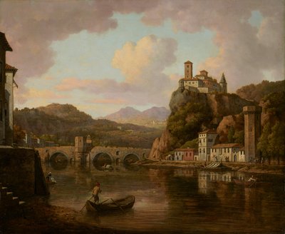 Slot ved Rhône-floden, Frankrig af William Marlow