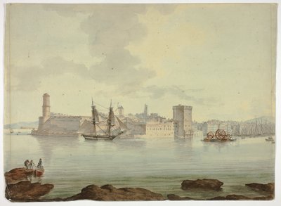 Havn før befæstet by af William Marlow