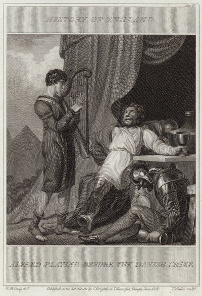 Alfred spiller for den danske høvding af William Marshall Craig